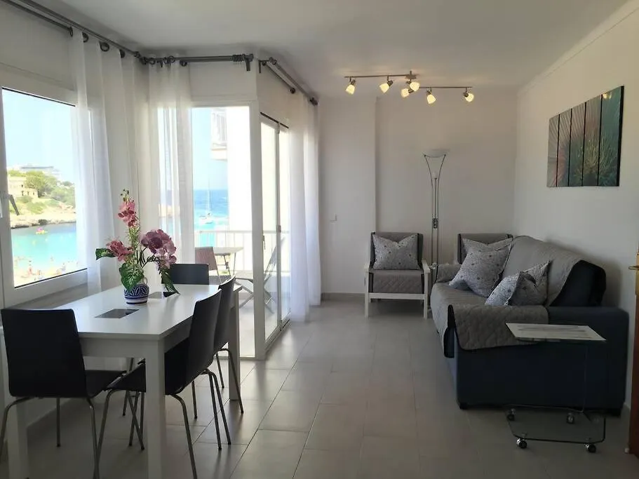 Beach Front Apartment In Cala Marsal With The Sea View ! Puerto Colom