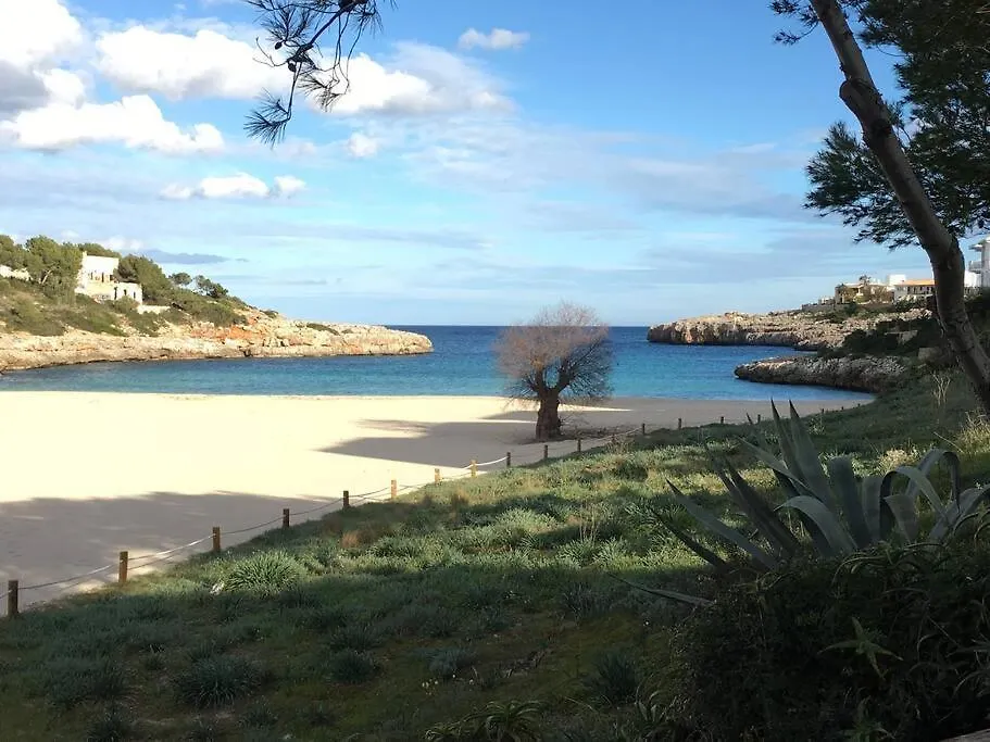 Beach Front Apartment In Cala Marsal With The Sea View ! Puerto Colom